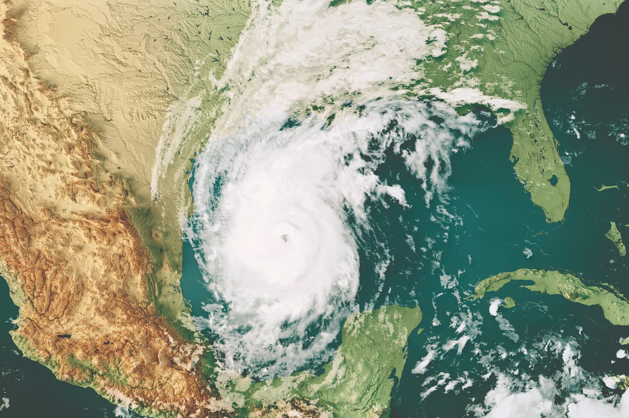 Eye of the hurricane above the country